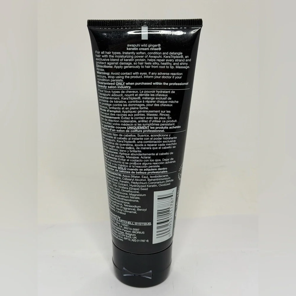Paul Mitchell Awapuhi Wild Ginger Keratin Cream Rinse 3.4oz